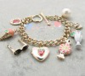 fashion enamel charm bracelet