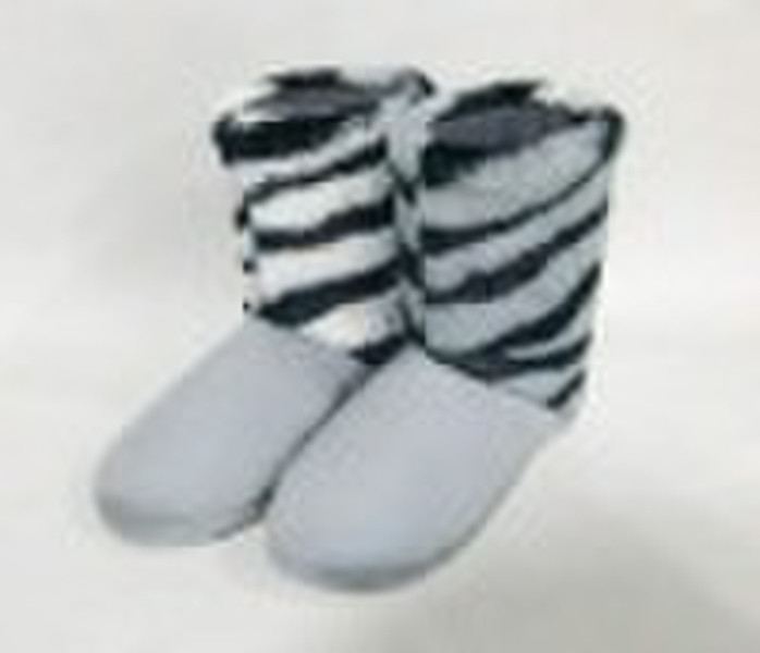 Damen Zebra Innenstiefel