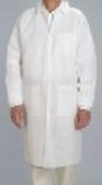 disposable non-woven lab coat