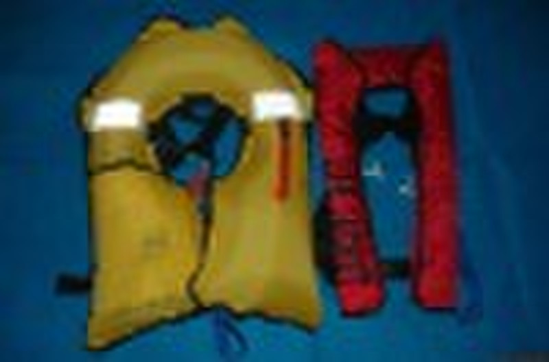 Inflatable life jacket