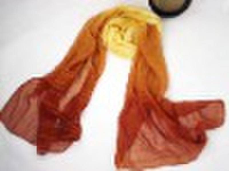 lady printed silk scarf