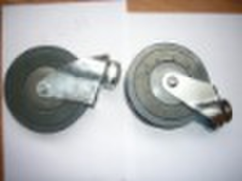 5" Dual dishes elevator caster wheel