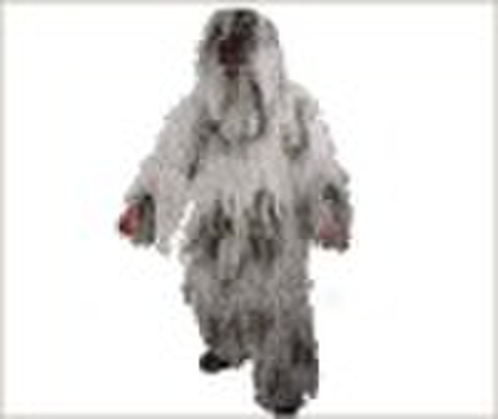 Winter Snow Camo Ghillie Suit