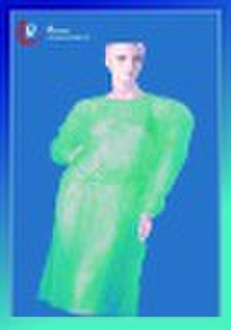 Disposable non woven isolation gown