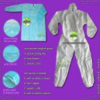 一次性非经编coverall(nonwoven coverall的，