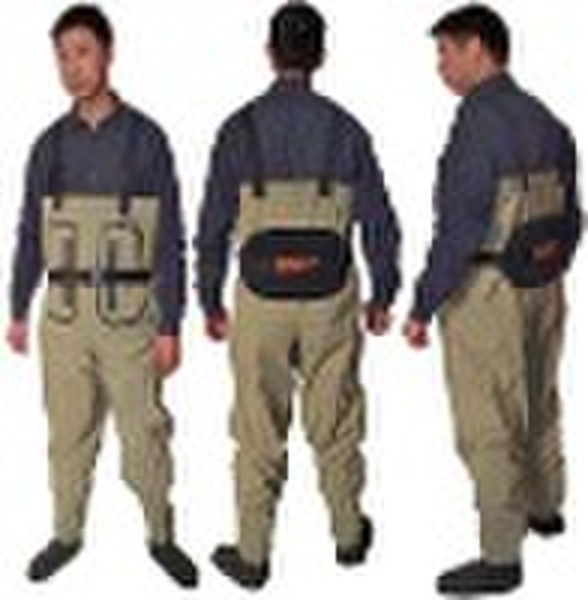 Breathable fishing waders