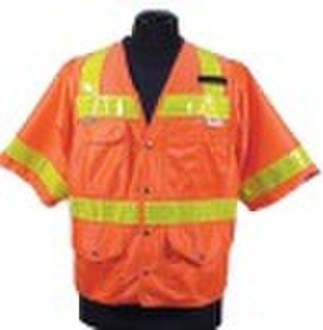 Orange cruiser surveyors vest-7pocket