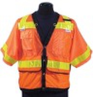 Yellow mesh cruiser surveyors vest