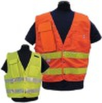 4 Pocket Break Away Traffic Saferty Vest