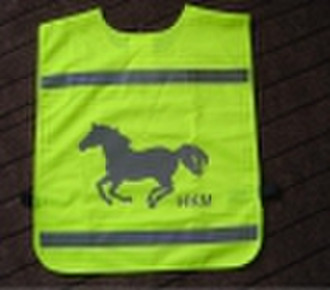 Reflective Vest with Reflective Horse Image