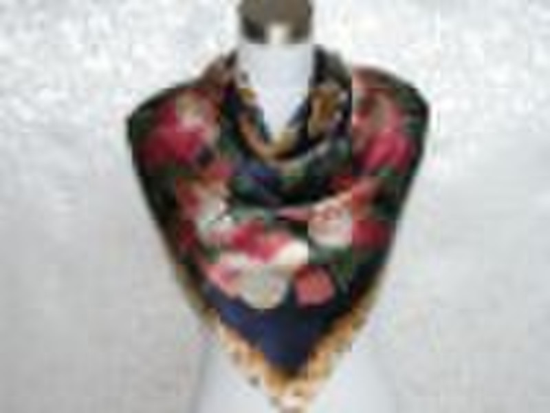 ladies'  fashion satin square shawl