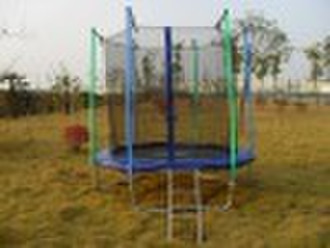 8FT Big Outdoor Trampoline with Safety Enclosure a