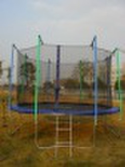 12FT Big Round Jumping Trampoline with Safety Encl