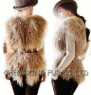 Genuine Mongolian Fur Ladies Vest