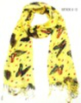 butterfly printed fashion scarf