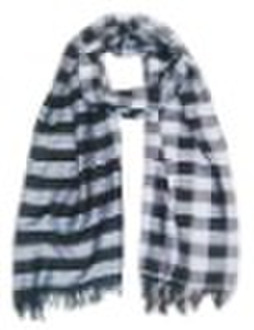 cotton checked scarf