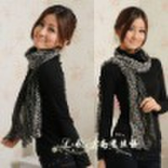 leopard pattern scarf (PC-01100704)