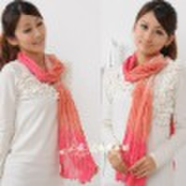 ladies' fashion polyester scarf in multicolor