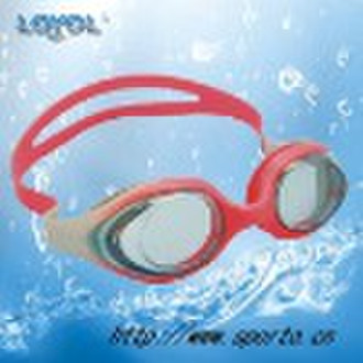 Junior uni-body silicone swimming goggle