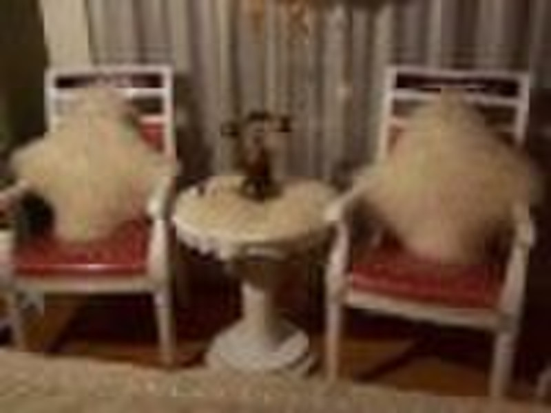 Mongolian fur pillow