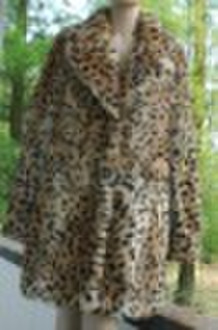 Leopard Print Rabbit fur Coat