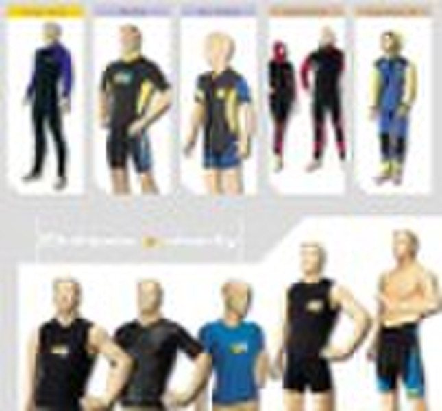 Neoprene wetsuit, diving wetsuit, shorty wetsuit,