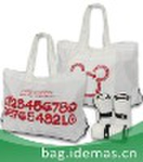 Folding rolling shopping bag