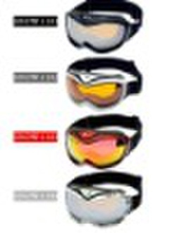 那滑雪眼镜snow1100具有双重的镜头