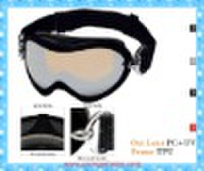 Snowboard goggles with mirrored buckle(snow 800)