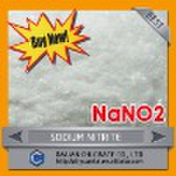 sodium nitrite 98.5% used  diazotization reaction,