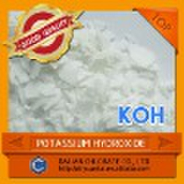 potassium hydroxide flake 90%min raw materials