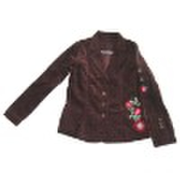 100% cotton Corduroy ladies formal jacket