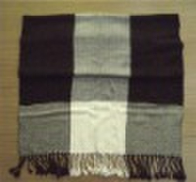 rayon yarn dyed stripe scarf