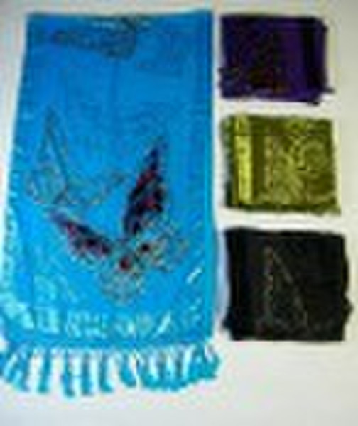 Burnt-out velvet lady scarf (No.AMB137)