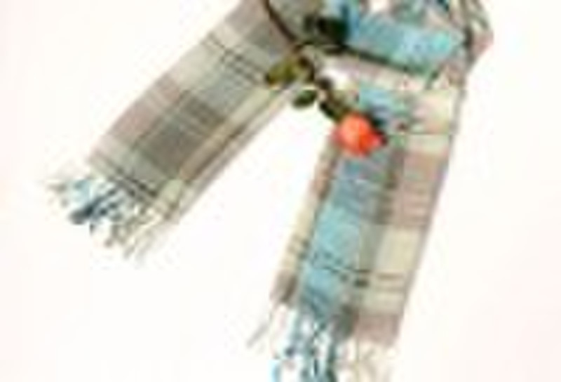 100%viscose jacquard lady's long scarf