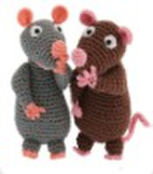 Crochet Baby toy-mouse-HC-CDT-27