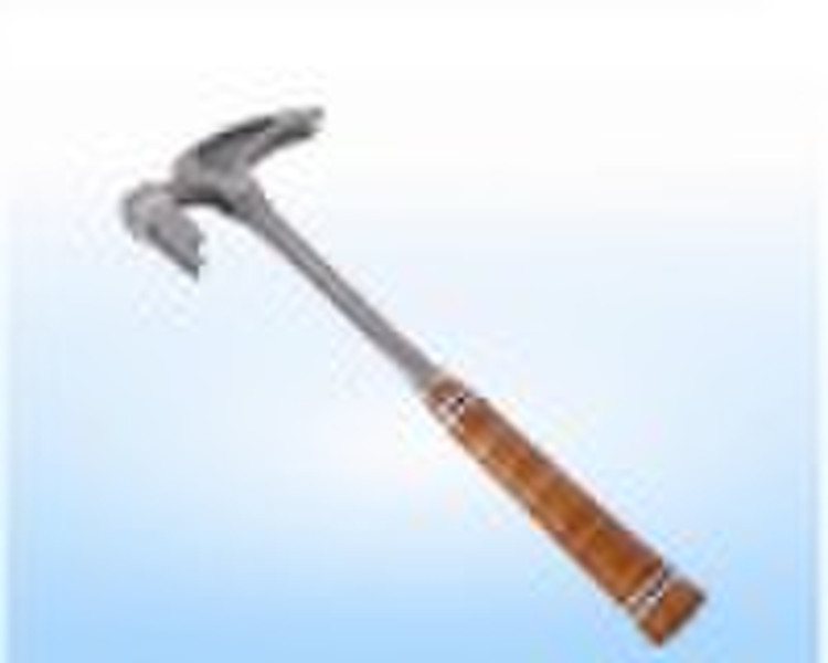 All steel framing hammer with cow leather coat