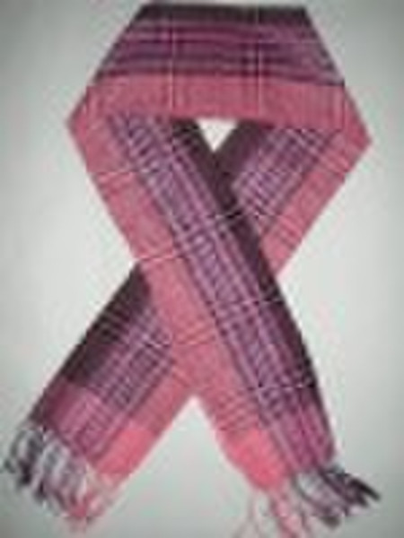 fashion scarf / tassel scarf / checked scarf