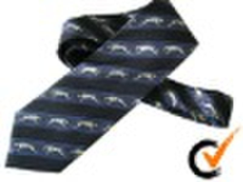 men's printed silk necktie