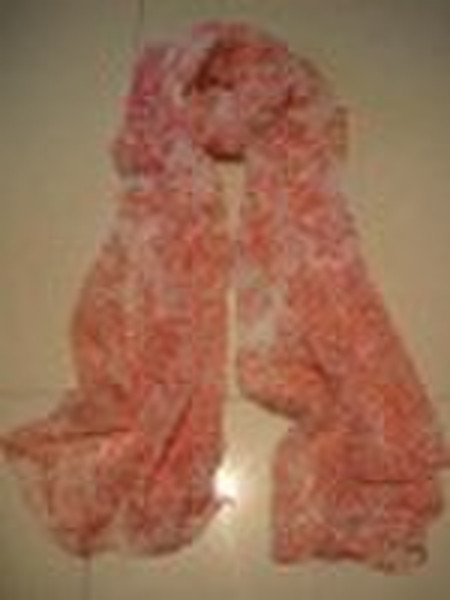 printed chiffon scarf