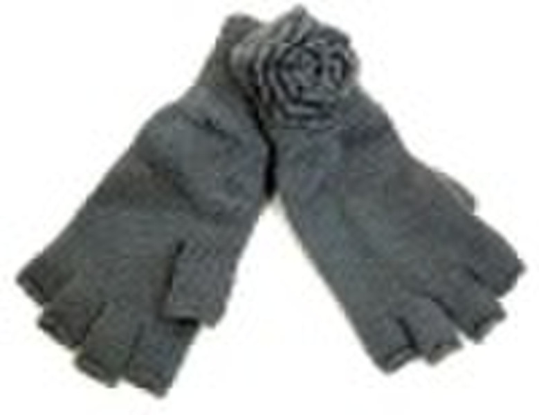 Fashion knitted glove for lady