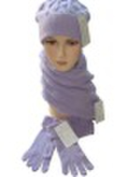 cashmere scarf, hat ,glove