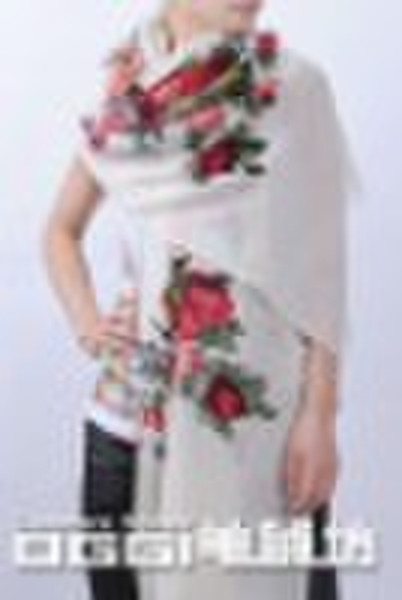 ladies' newest woolen printed scarf/shawl