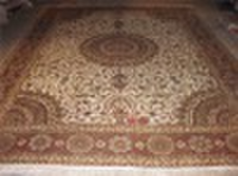 9x12ft hand knotted Persian pure silk carpet