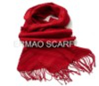 Ladie's scarf-cashmere like,ruching,multii col