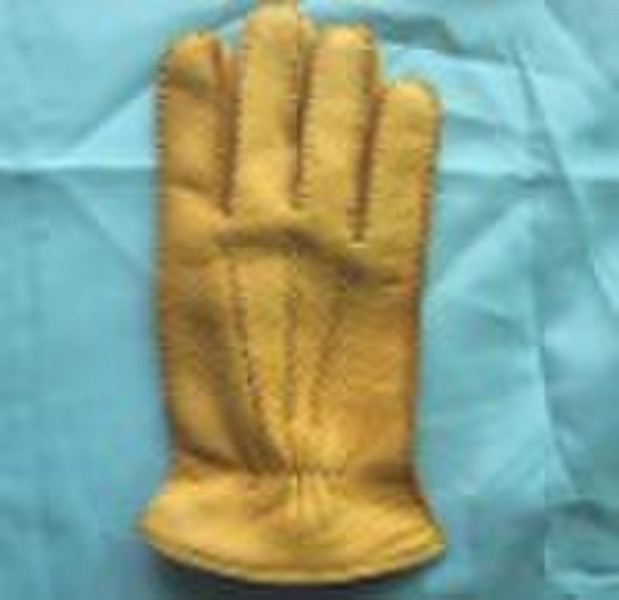 Fashion men's deer skin gloves BV TESTING