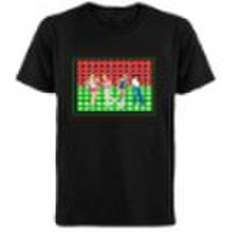 Music EL flashing t-shirt
