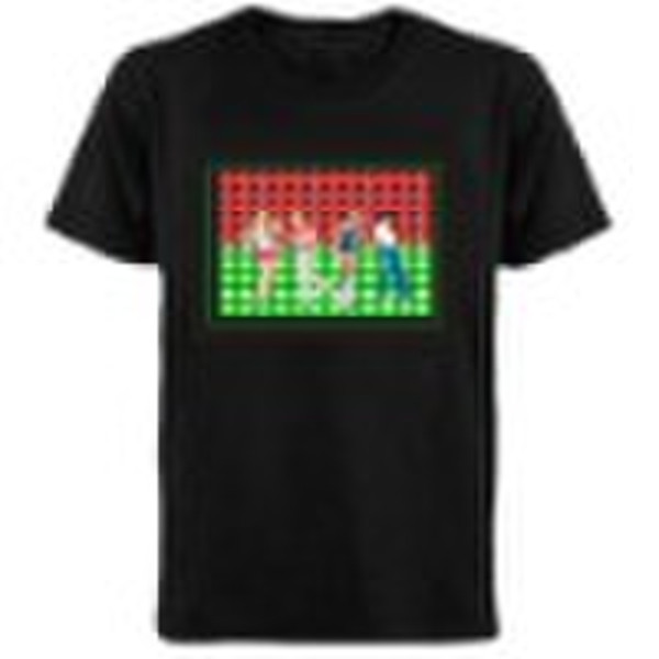 Music EL flashing t-shirt