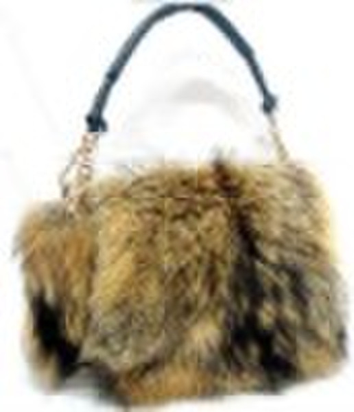 brand designer handbag made in top quality fur