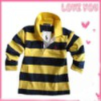 Yarn Dyed Checked Children's Casual T-shirt, P